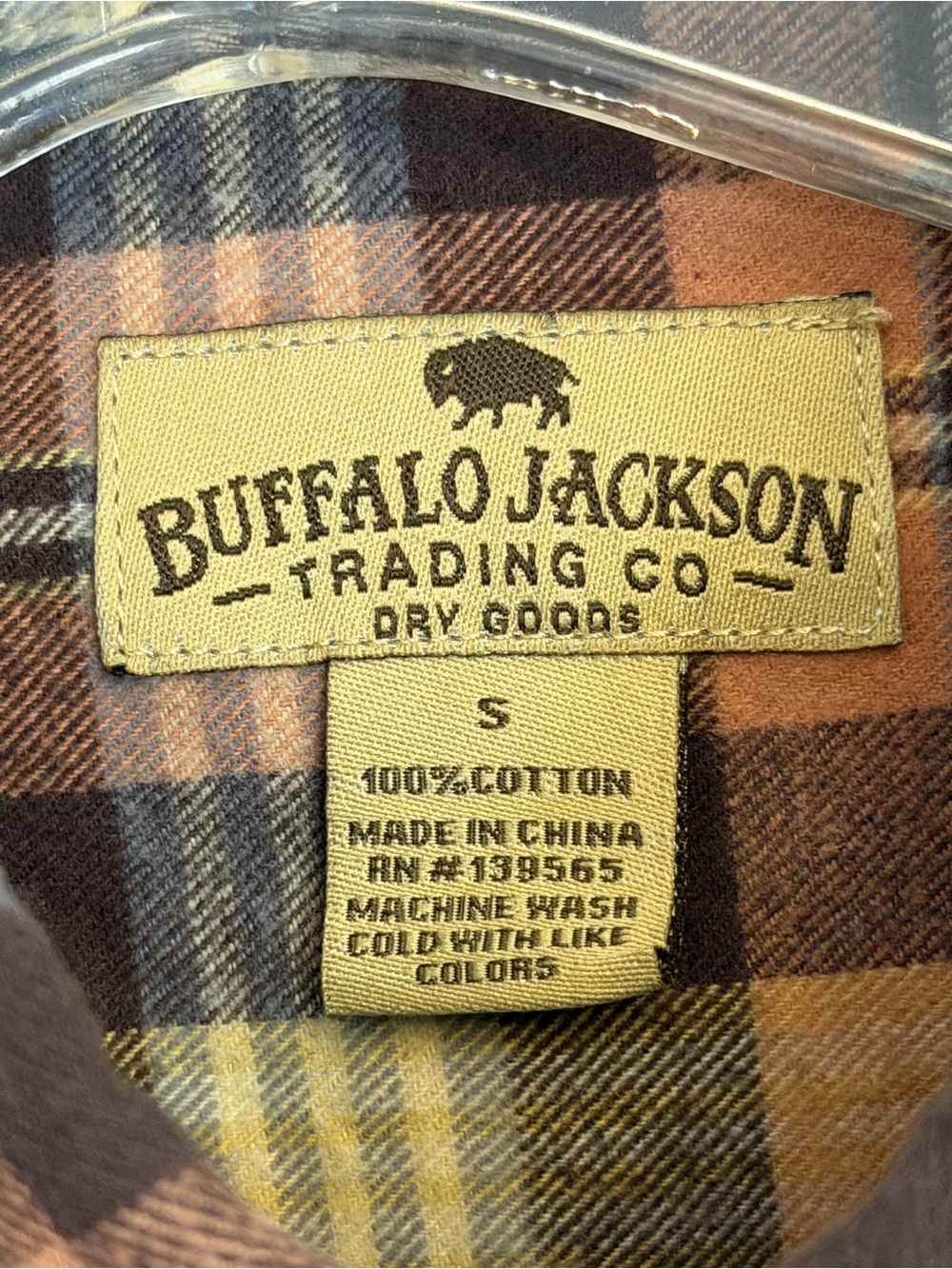 Buffalo Jackson 100% cotton flannel